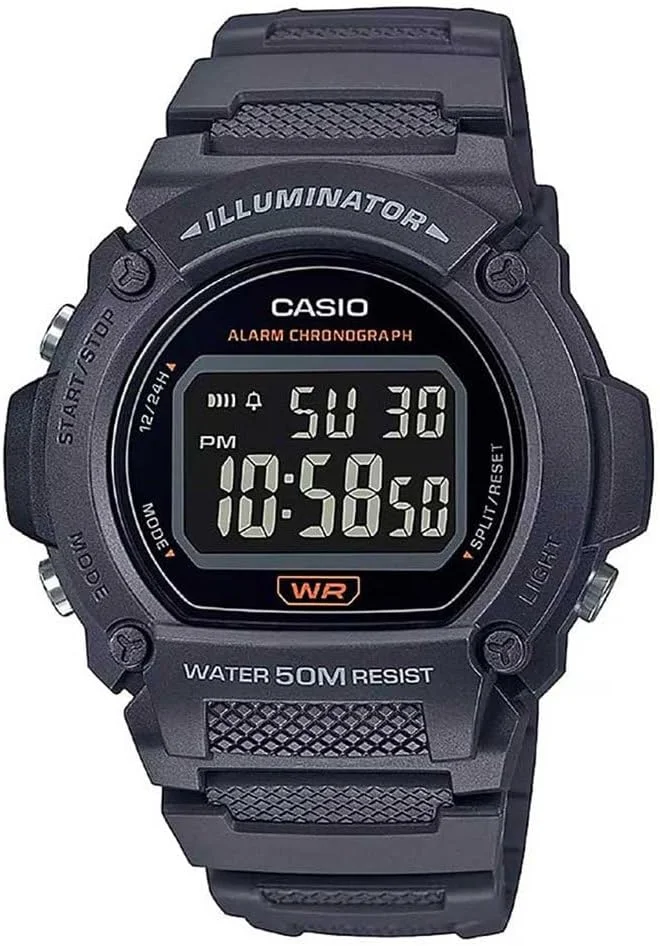 Casio Men’s Watch Black Dial Gray Band