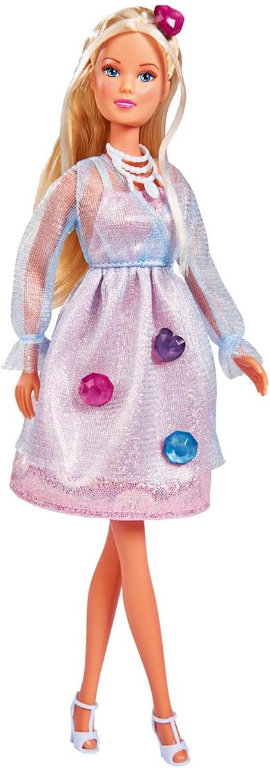 Simba 29cm Fashion Doll with Sparkling Dress & Decorative Gems – Creative Play Toy for Kids 3+ Years