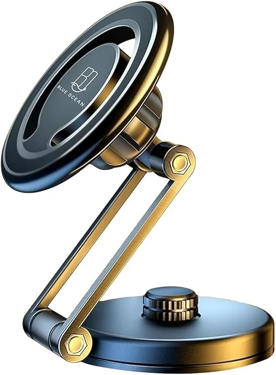 Generic Magnetic Car Phone Holder – Universal 360° Adjustable Smartphone Mount (Black)