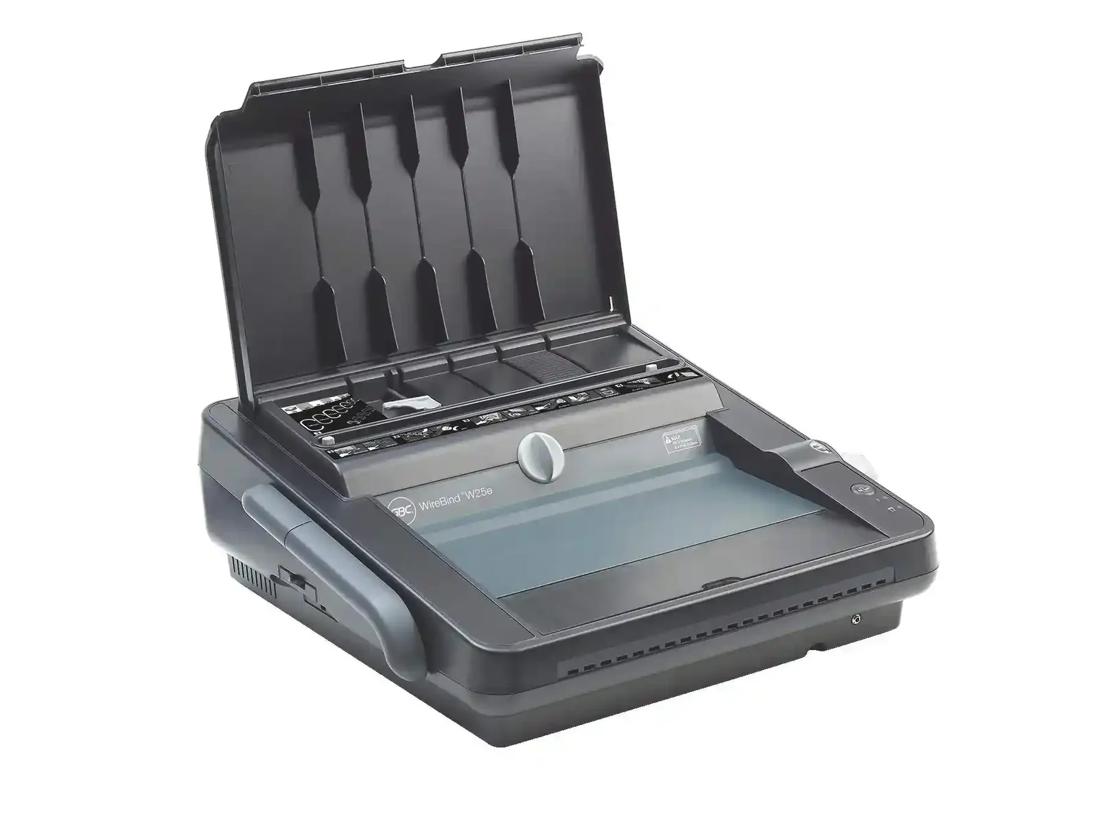 GBC W25E Electric Binding Machine – 25 Sheet Punch, 125 Sheet Binding Capacity, A3/A4/A5 Compatible (Black, Minor Scratches)