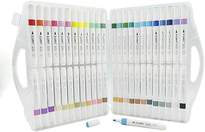 Z-Colors 48-Color Acrylic Paint Marker Set for Art & Crafts