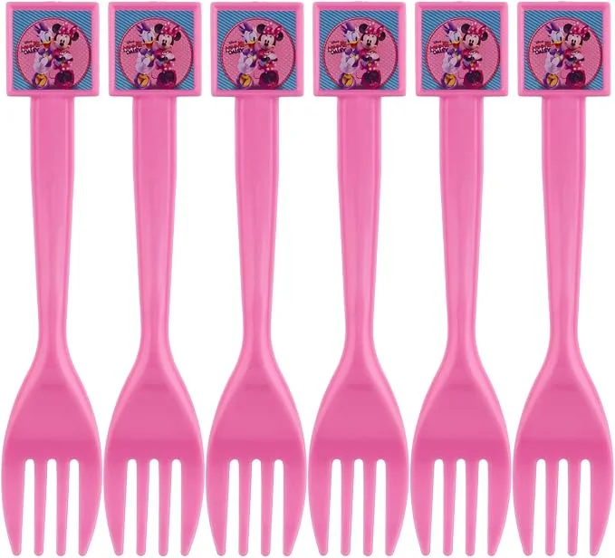 Toys Minnie Mouse Kids Plastic Forks  Set