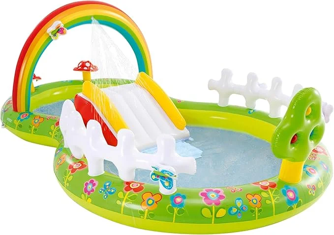Intex Inflatable Kids Pool with Water Slide and Sprinkler - Open box