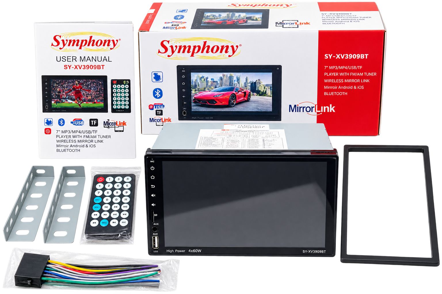 Symphony Car Stereo with 7-Inch Screen