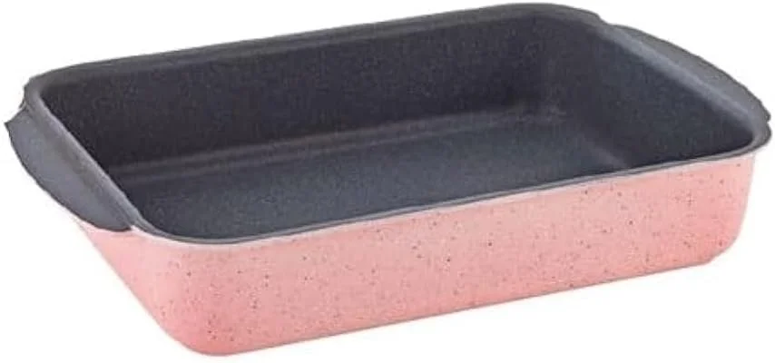 Saflon Granite Square Tray with Non-Stick Coating, 24 cm