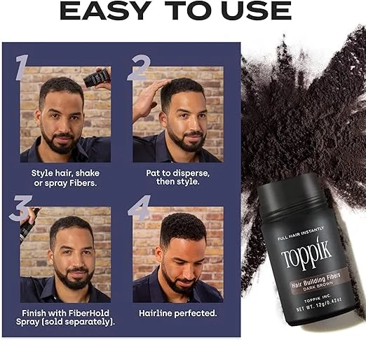 Toppik Hair Building Fibers – For Fuller, Thicker-Looking Hair