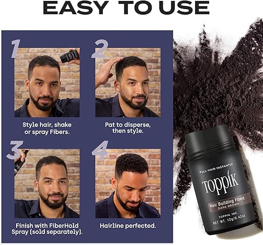 Toppik Hair Building Fibers – For Fuller, Thicker-Looking Hair