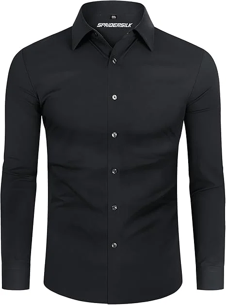 Lusead Men's Slim Fit Shirt Elegant