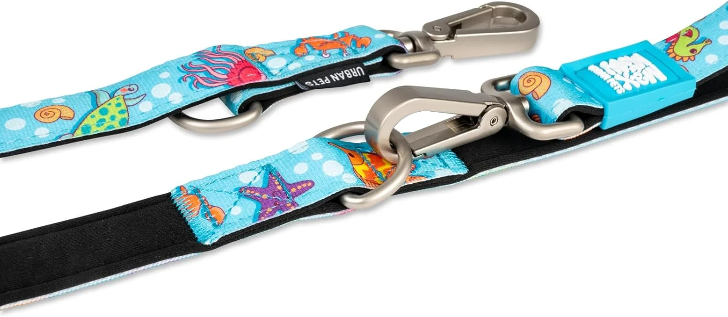 Max & Molly Urban Pets Multi-Function Leash – Blue Ocean Design