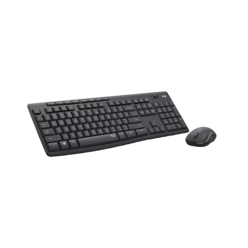 طقم كيبورد وماوس لاسلكي للكمبيوتر من Logitech MK295
