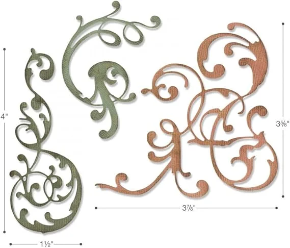 Sizzix Thinlits Die Set 3PK Adorned – One Size
