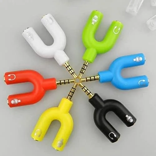 3.5mm 2 in 1 Audio Splitter for Headset and Microphone