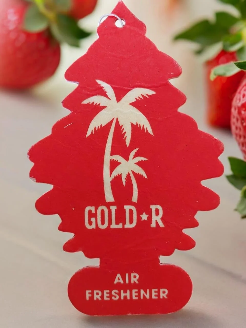 Generic Strawberry Scented Hanging Paper Car Air Freshener