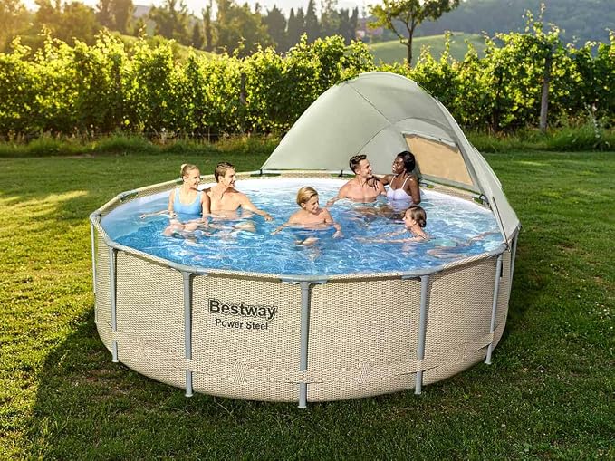 حمام سباحة مع مضخة فلتر من Bestway - 3.96 × 1.07 متر