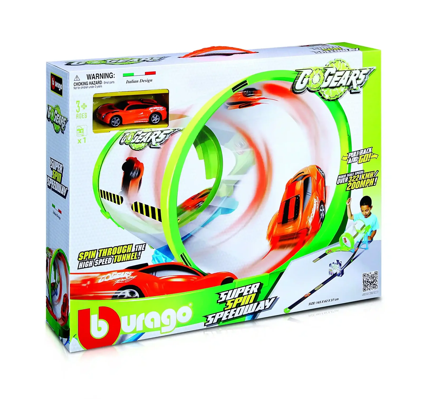 4M Go Gears Super Spin Speedway Car Track