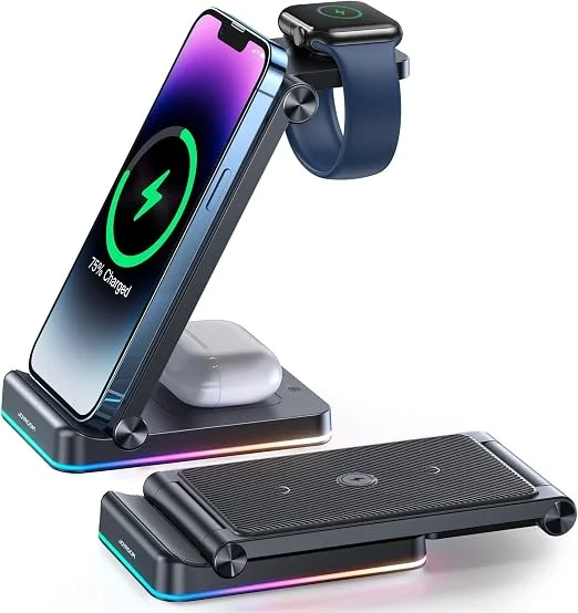 Joyroom JR-WQN01 3-in-1 Foldable Wireless Charging Station