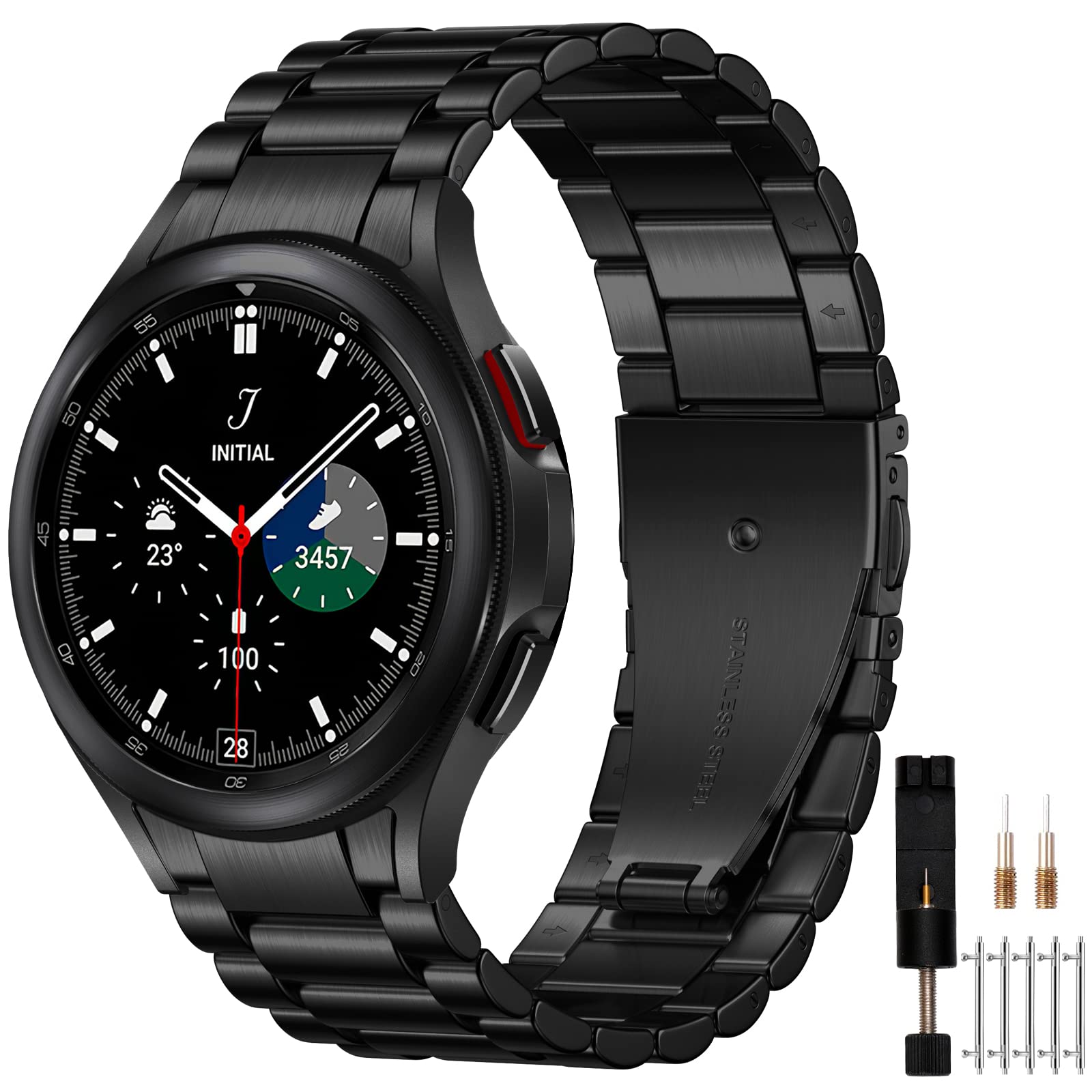 Mastten Samsung Galaxy Watch Metal Band for Men Strap