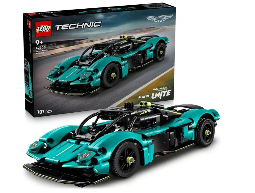 مجموعة بناء سيارة سباق Aston Martin Valkyrie من LEGO – موديل 42208