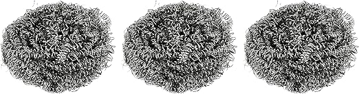 Mirax Stainless Steel Scouring Pads – Pack of 3