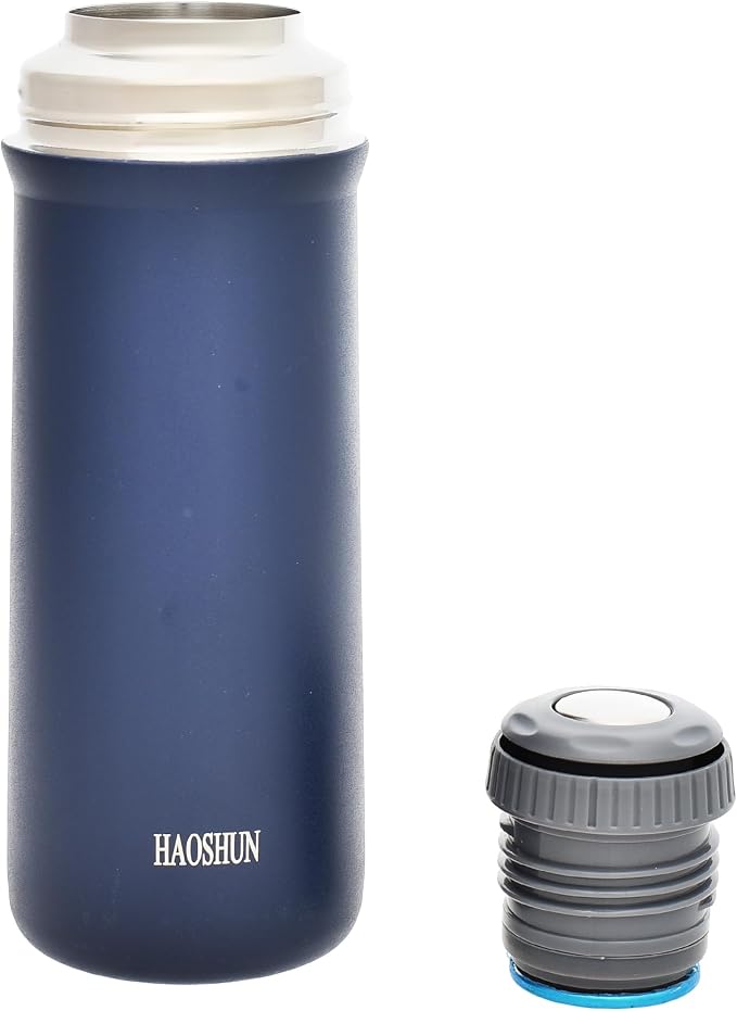 Haoshan 450ml Vacuum Insulated Stainless Steel Thermal Bottle with Cap for Travel