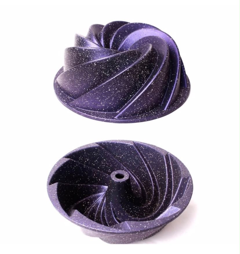 Kitchenia Granite Cake Pan – Spiral Shape – Size 24