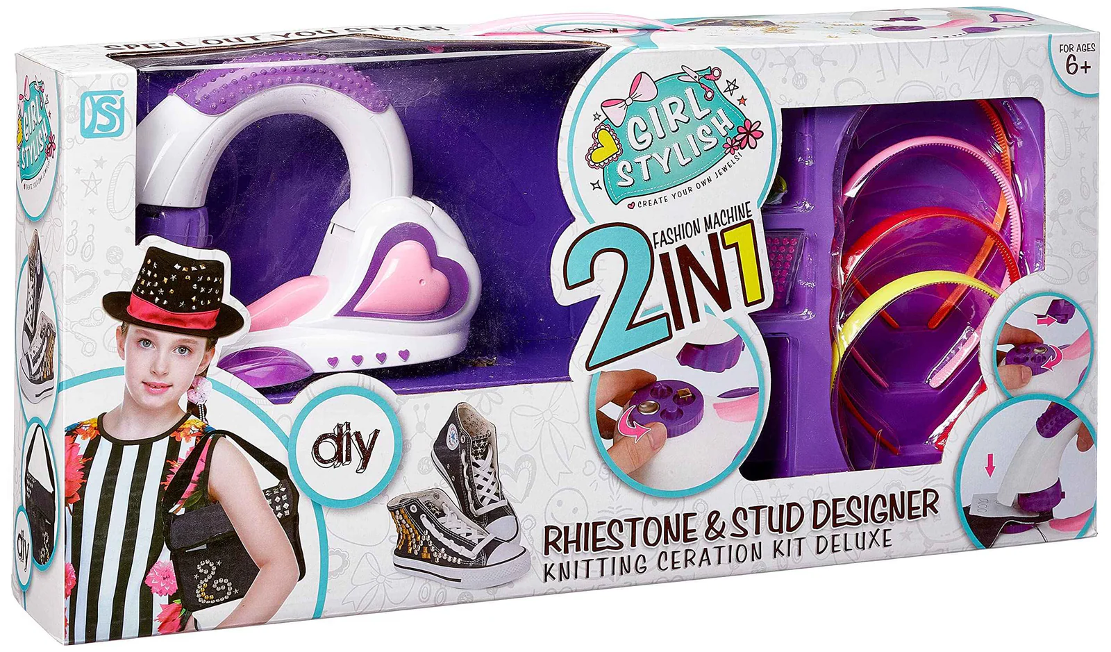 Carol 2-in-1 Fashion Machine Deluxe Craft Kit