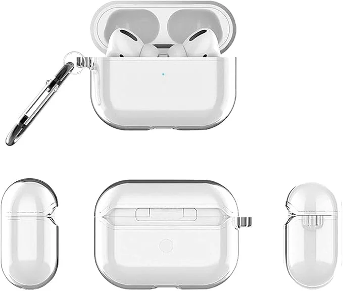 Transparent Hard Clear Protective Case Cover for AirPods Pro