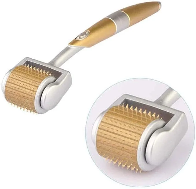 ZGTS Titanium Derma Roller 192 Needles 1.5mm for Face Skin & Hair Care