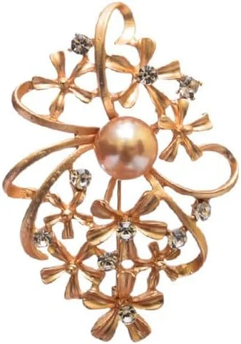 Stainless Steel Rose Lapel Pin Brooch for Suits