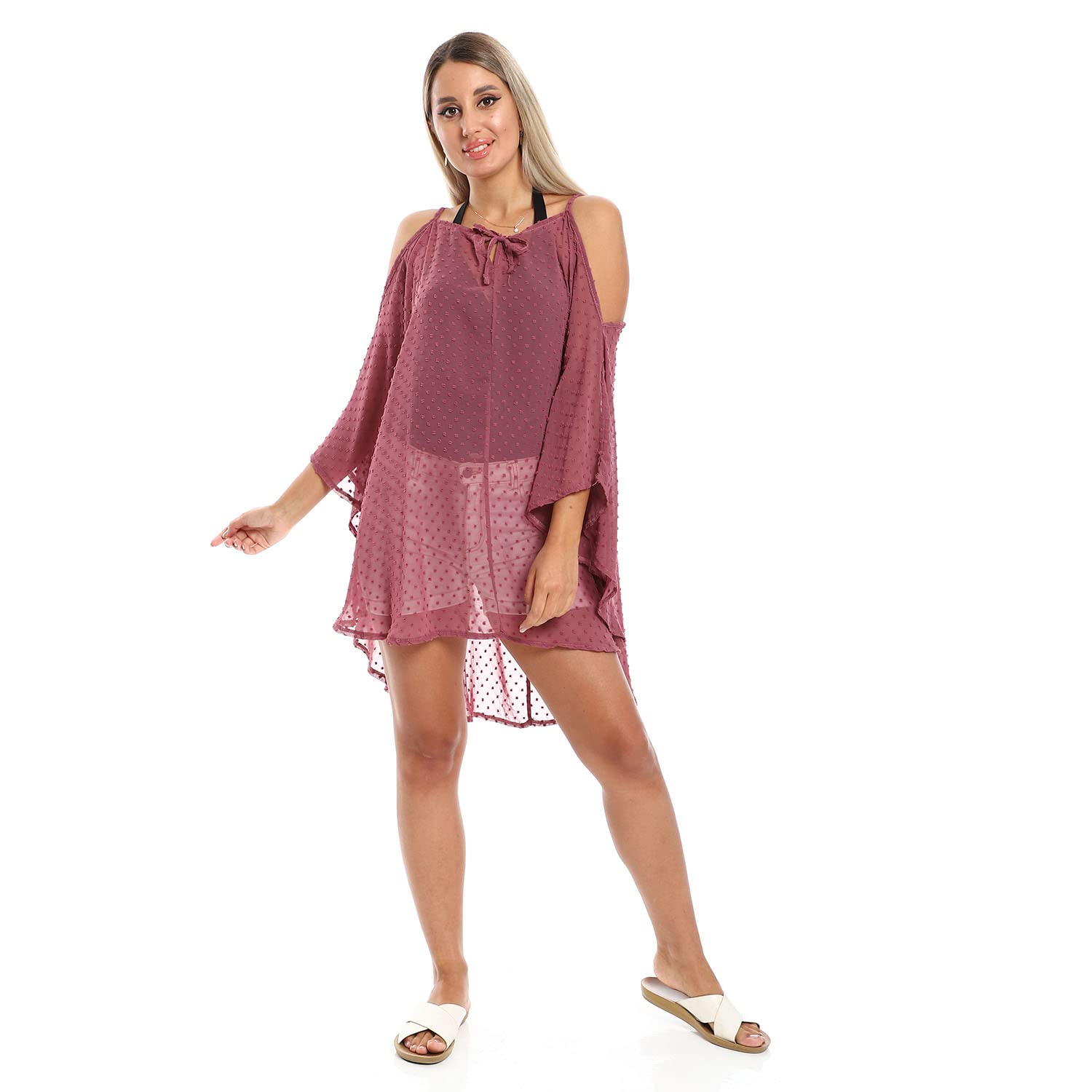 Jamila Sheer Swimsuit Cover Up for Women