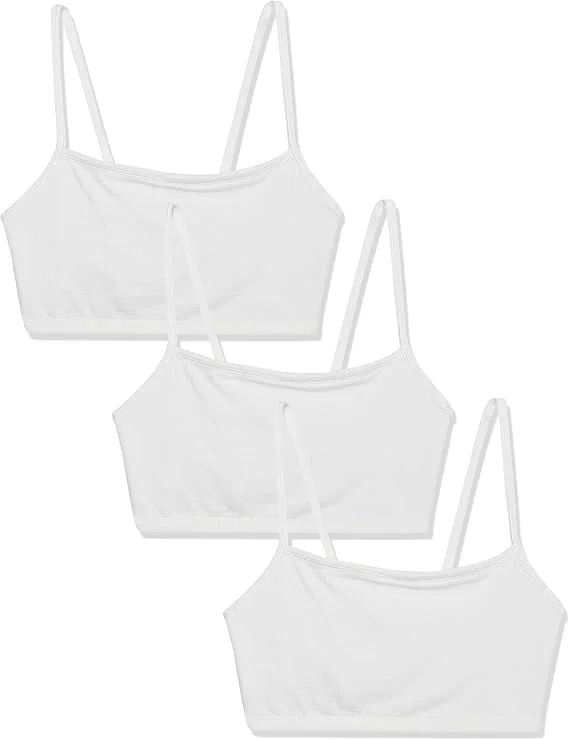 Fruit of the Loom Women's Cotton Sports Bra – 3 Pieces