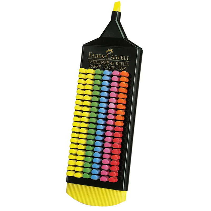 Faber-Castell Textliner 1548 Highlighter – Assorted Colours, Refillable