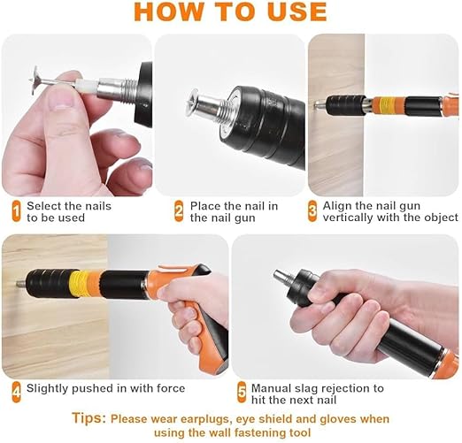 Fastening & Nail Removal Gun with 20 Nails