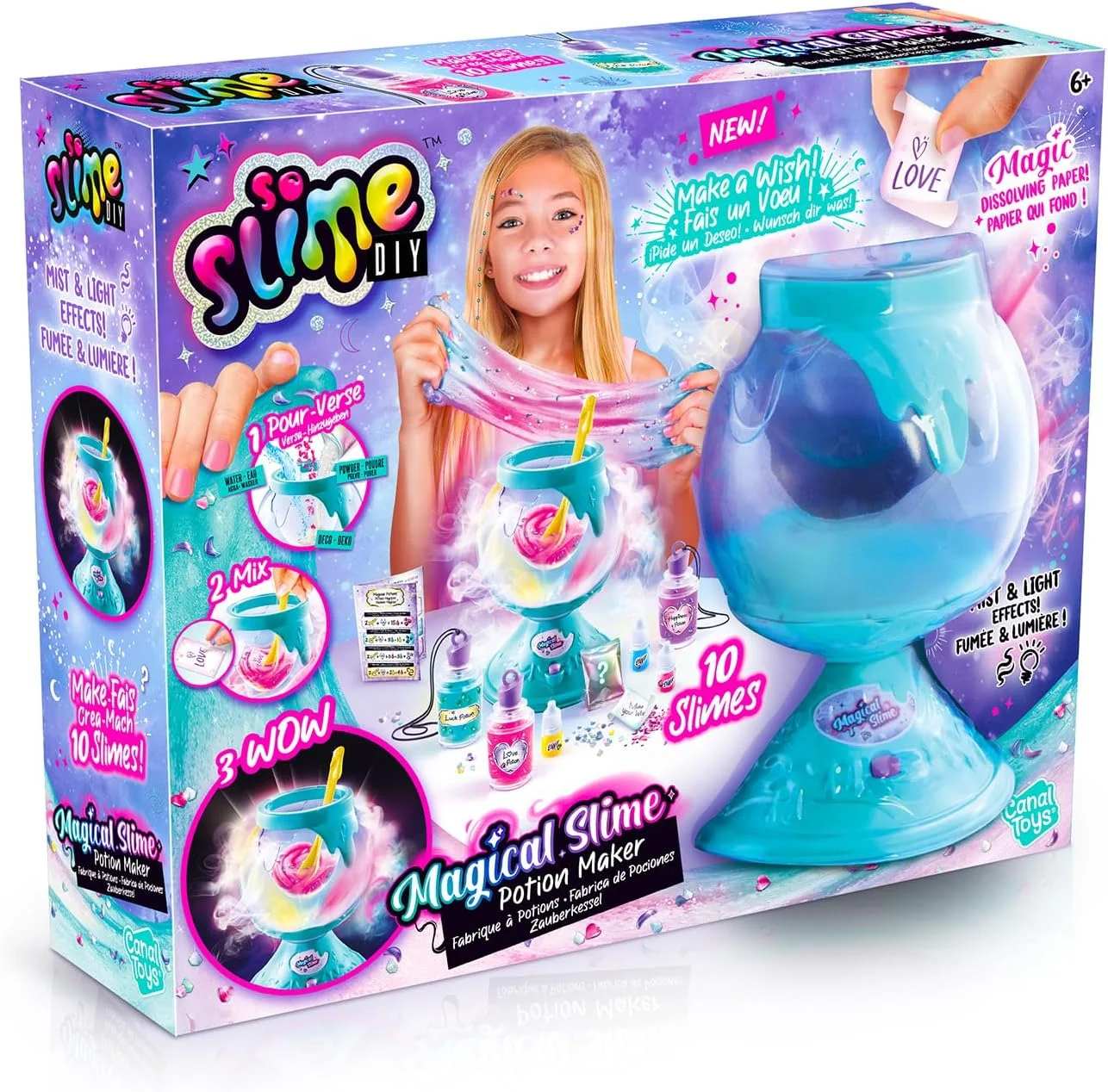 Canal Toys So Slime Magic Potion Factory – Interactive Kettle with Light & Smoke Effects – Ages 6+