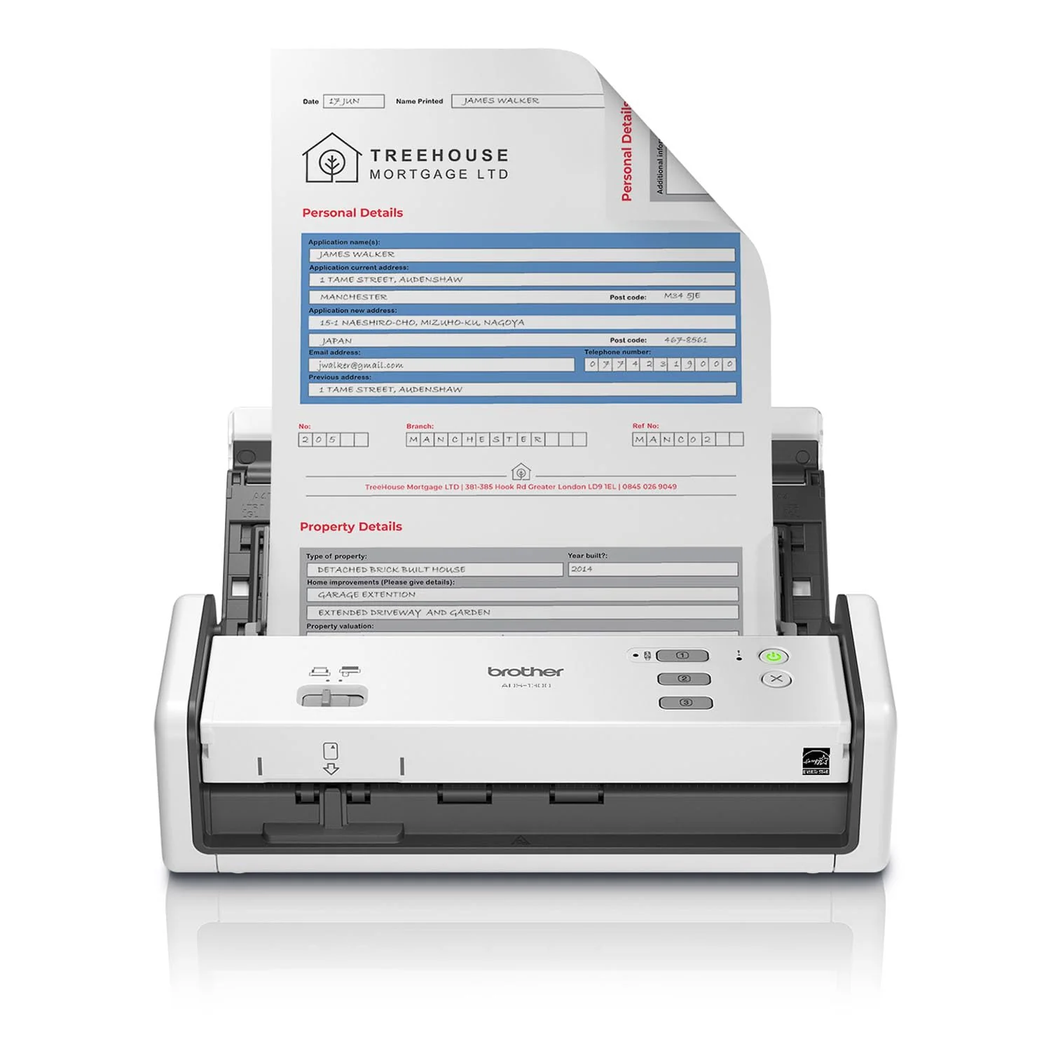 BROTHER ADS Compact Desktop Scanner