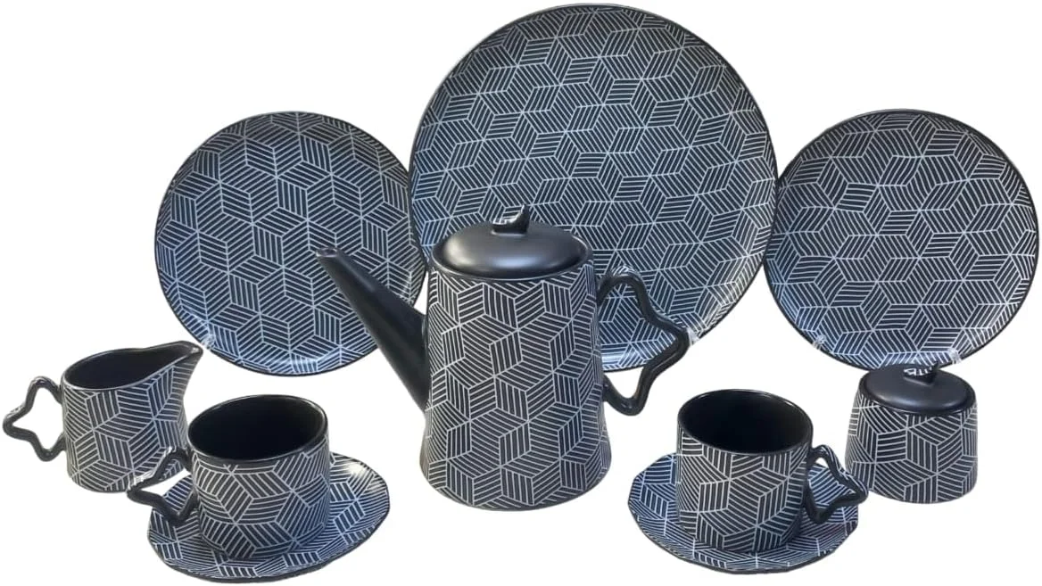Mazaj Porcelain Tea & Dessert Set