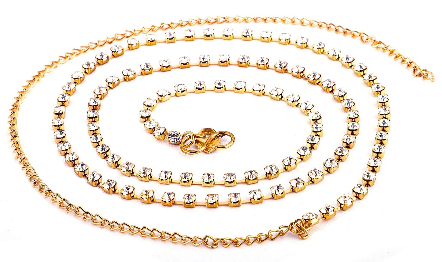 Shining Diva Women's Crystal Waist Chain