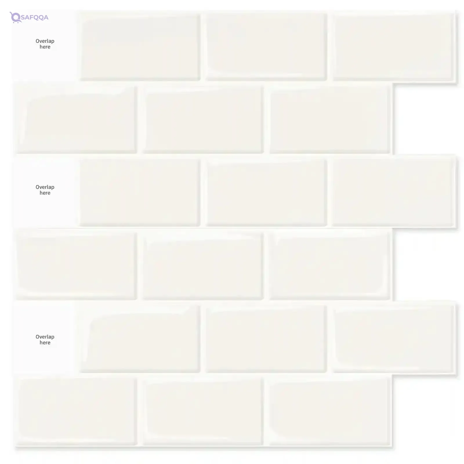 Art3d Peel and Stick Tile Backsplash 12x12 White 10 Sheets