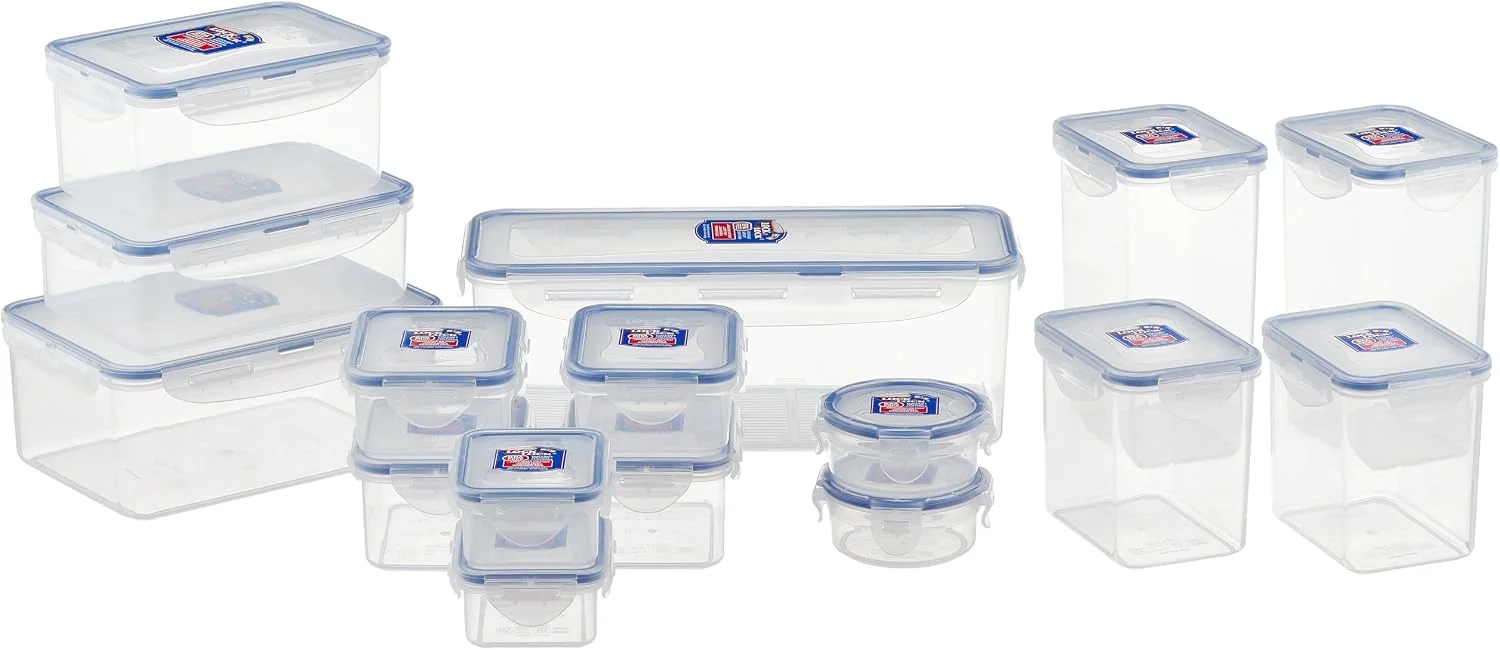 LocknLock 16-Piece Food Storage Container Set – Leak-Proof – Without Box