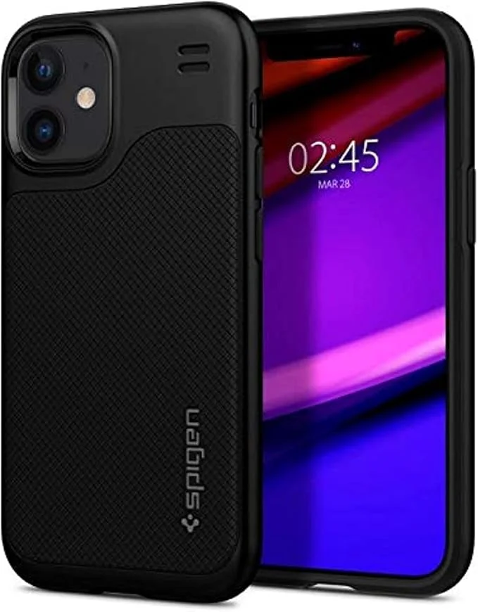 جراب  سبايجن  لهاتف iPhone 12 Mini – تصميم قوي بحماية مزدوجة ومظهر عصري