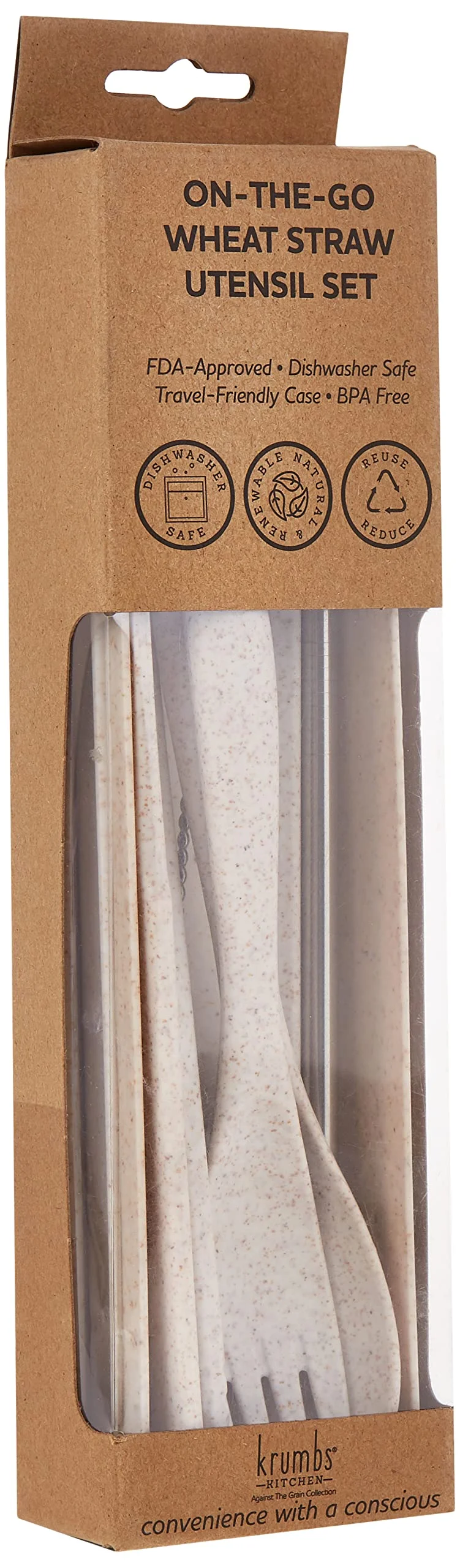Krumbs Kitchen Wheat Straw Utensil Set