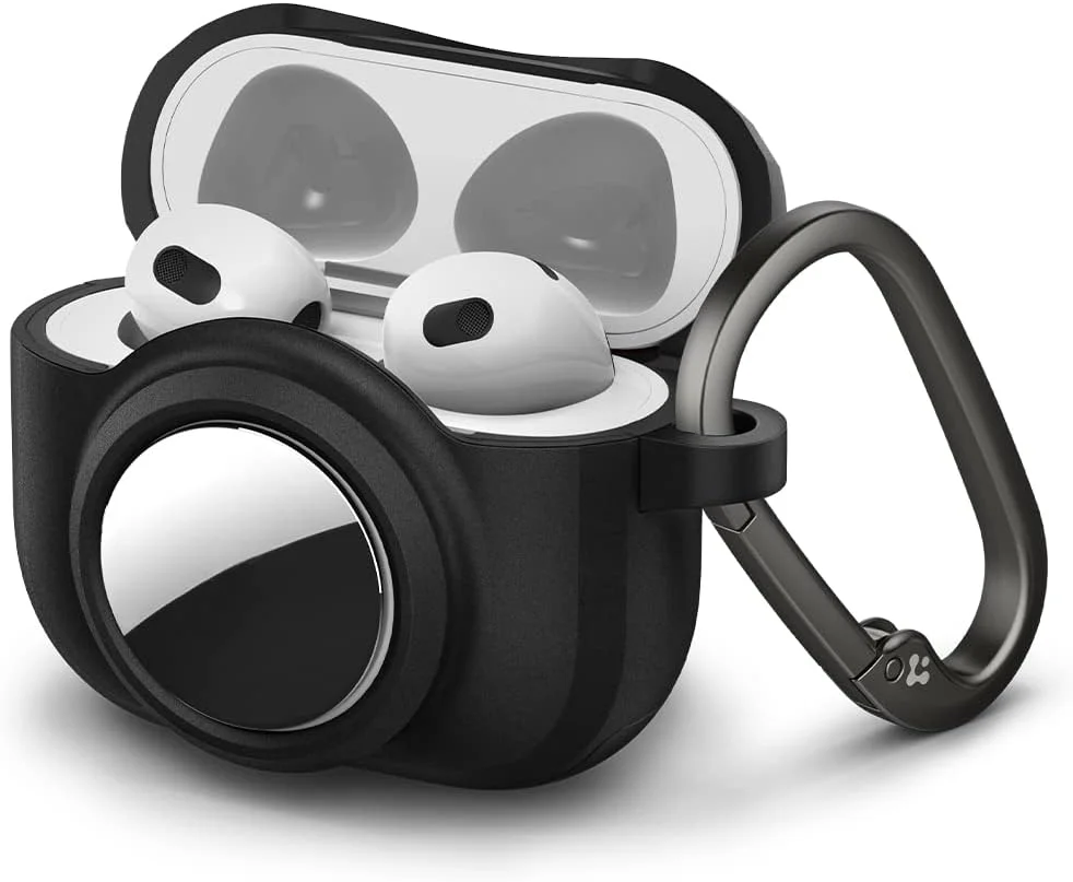 Spigen Protective Case for AirPods 3 with AirTag Holder & Keychain