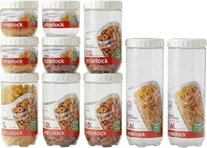 LocknLock 10-Piece Food Storage Container Set with Secure Lids