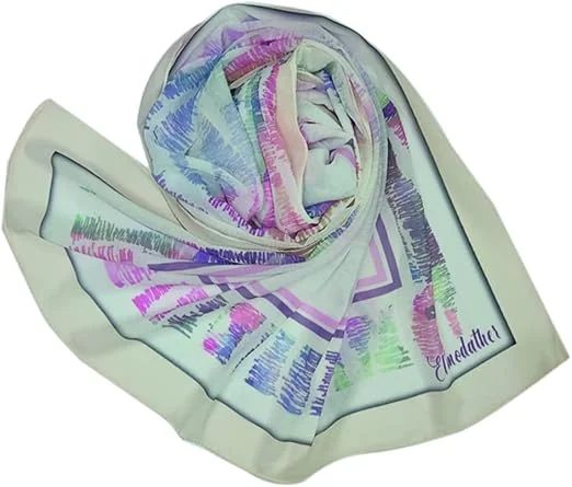 سكارف نسائي كريب شيفون من المدثر