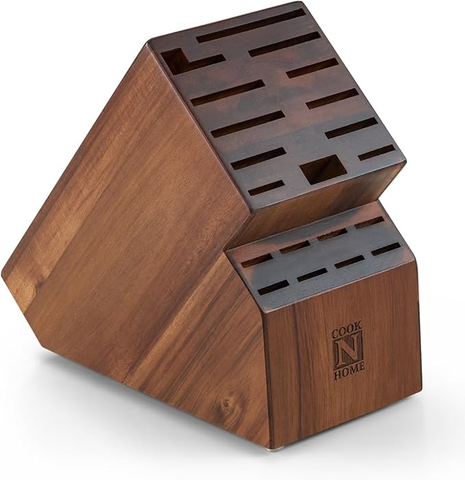 Cook N Home Acacia Wood Knife Storage Block