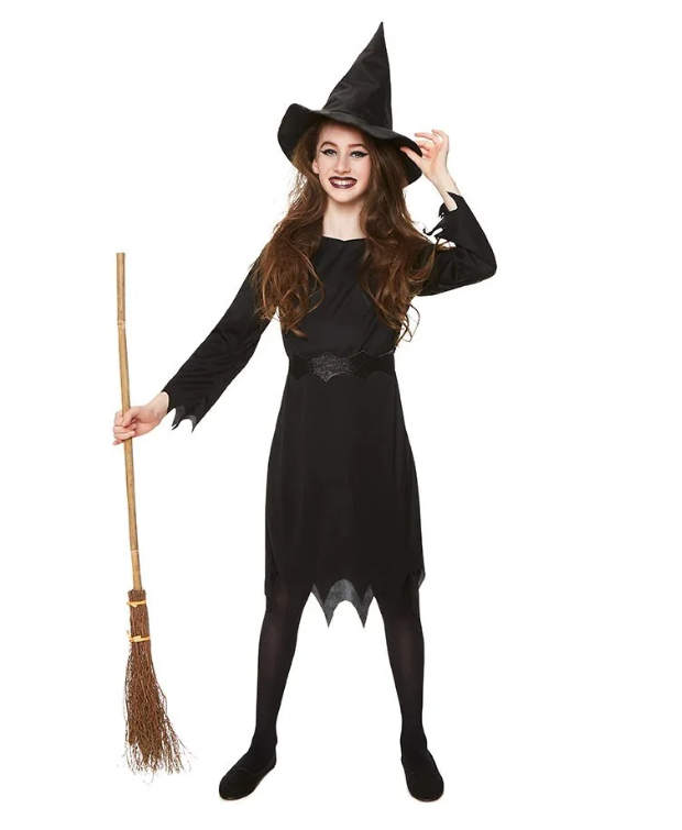زي ساحرة للأطفال بتصميم تنكري للهالوين من Mad Costumes