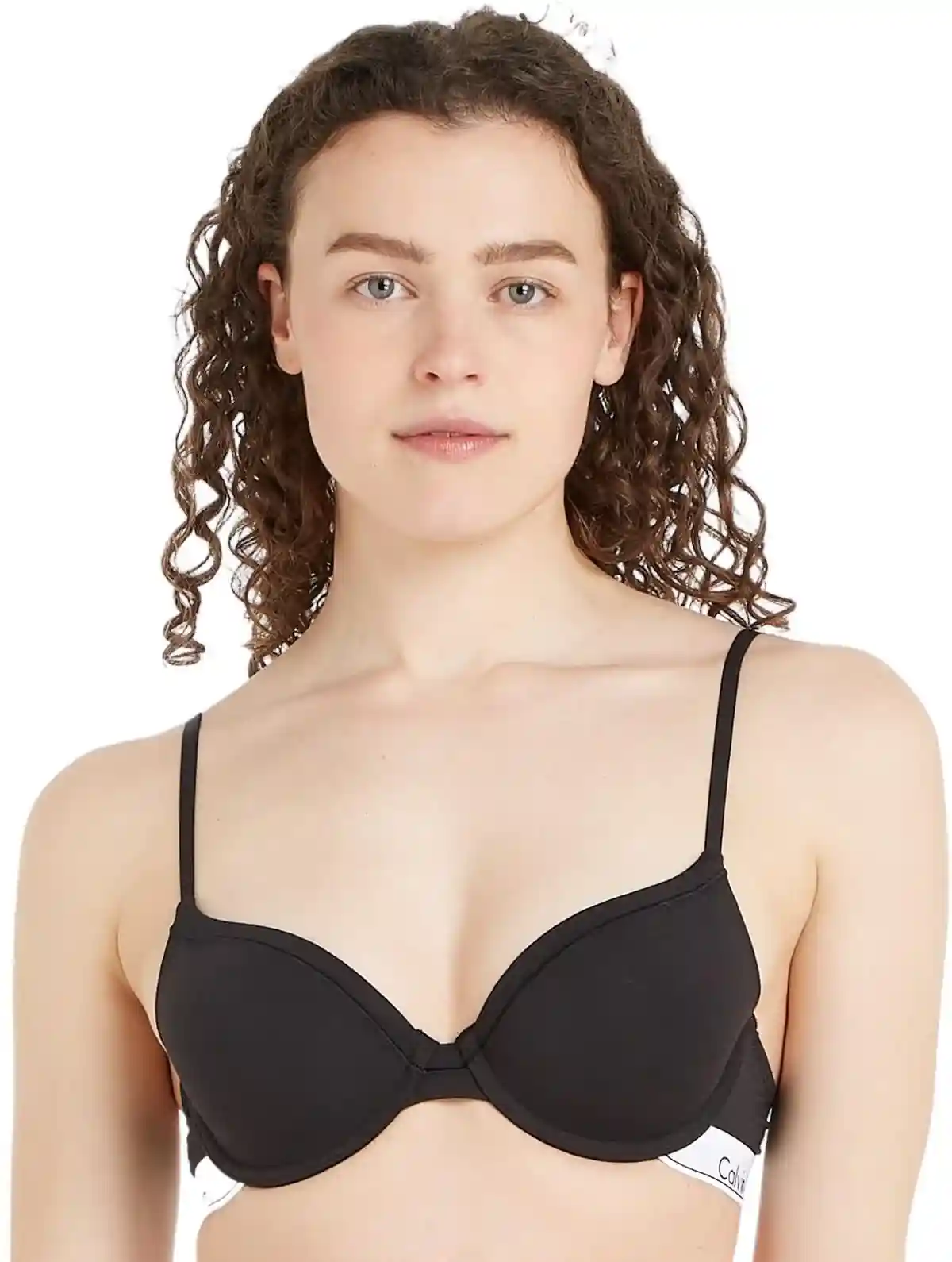 Calvin Klein Women’s Home Bra – Black Comfortable Everyday Loungewear Bra