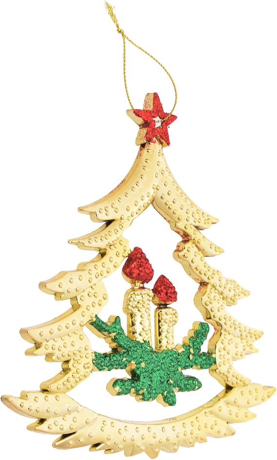 Accessories Shop Plastic Christmas Tree with Fabric Ribbon Decoration
