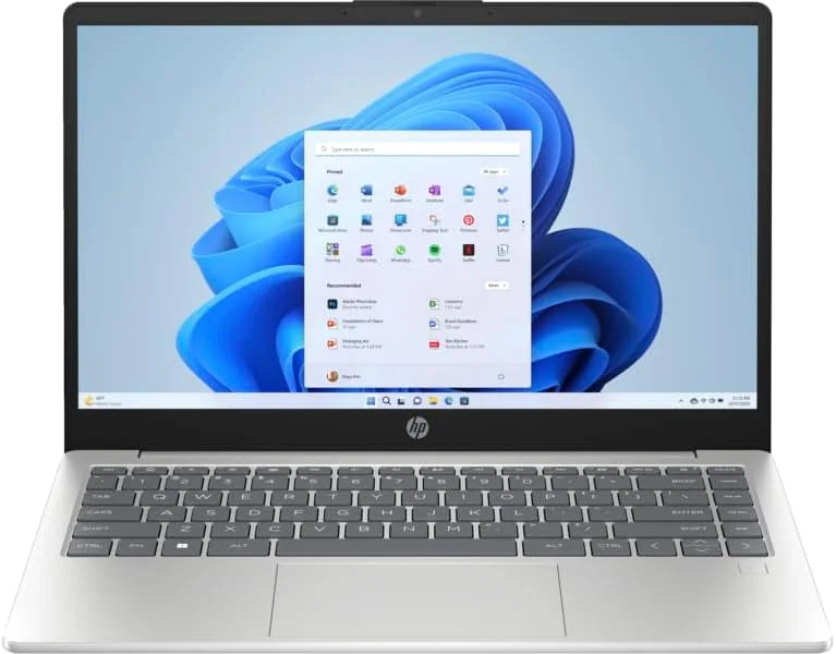 HP Laptop 14 inch with Ryzen 3-7320U, 4GB RAM, 256GB SSD
