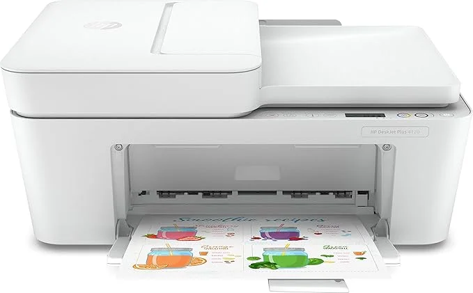 HP DeskJet Plus 4120 All in One Printer Print Copy Scan  - open box